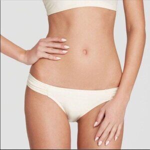 PilyQ Pearl Teeny Fanned Bikini Bottom Swimwear